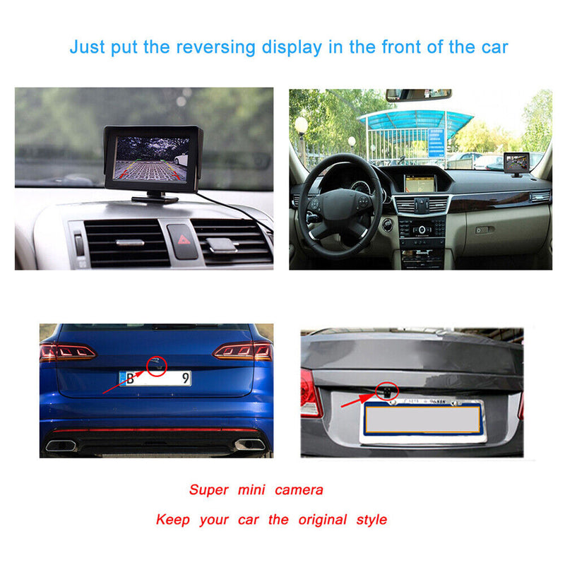 Reverse Camera Dash Monitor 4.3inch Rear-view Display Monitor Auto Accessories