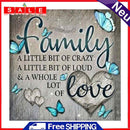 Full Embroidery Stamped Family Letters DIY Cross Stitch Kit 11CT Needlework Sets