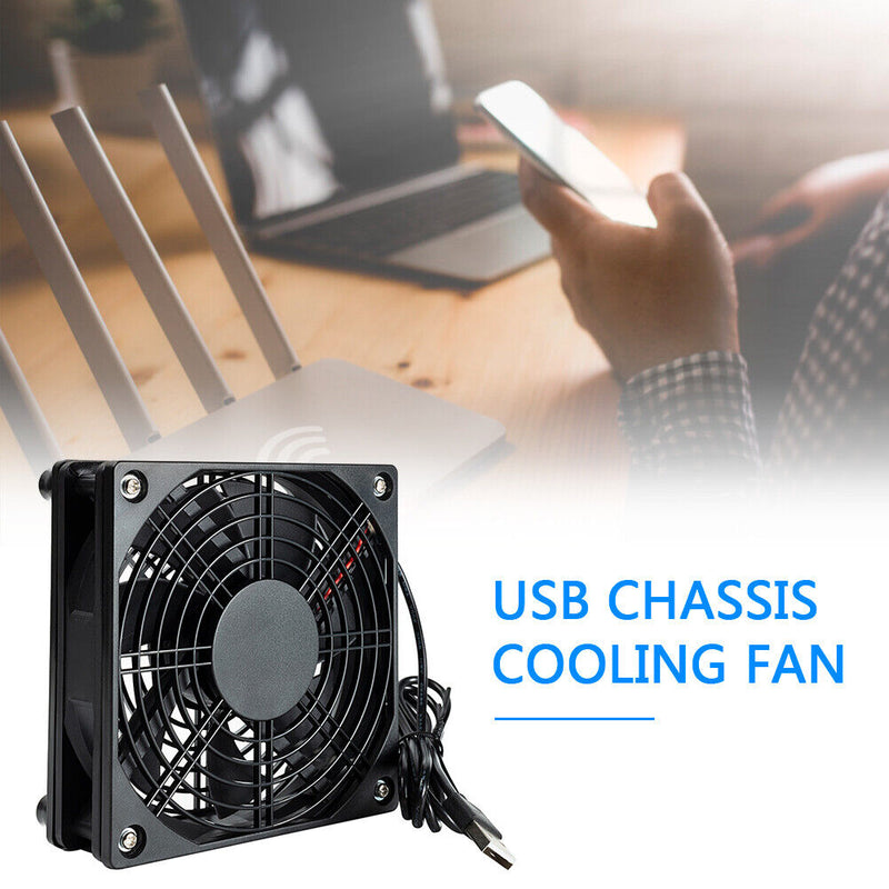 5V USB Computer Case Chassis Cooling Fan Router Set-top Box Silent Mute Cooler