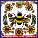 5D Diamond Painting Kit Bee Flowers Full Square Drill DIY Mosaic Wall Art Cra