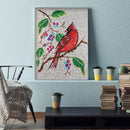 5D Special Shaped Crystal Red Bird DIY Full Drill Diamond Painting