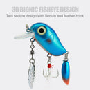 #A Japanese Mino 3.8cm 5g Topwater Bionic Crankbait Fishing Lures Artificial Bai