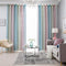 Gradient Hollow Star Curtain Bedroom Full Blackout Window Drapes (Purple)