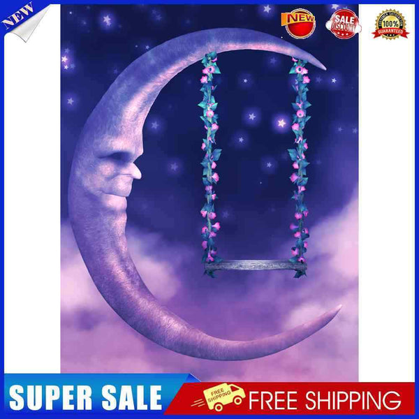 #A 5D DIY Full Drill Diamond Painting Moon Embroidery Mosaic Kit Bedroom Decor