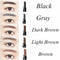 Eyebrow Pencil With 5 Colors Refill Lead Brow Tattoo Pen Automatic Rotate
