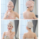 Hair Towel Wrap 2pcs Quick Dry Hair Towels Cap for Drying Curly Long Thick Hair