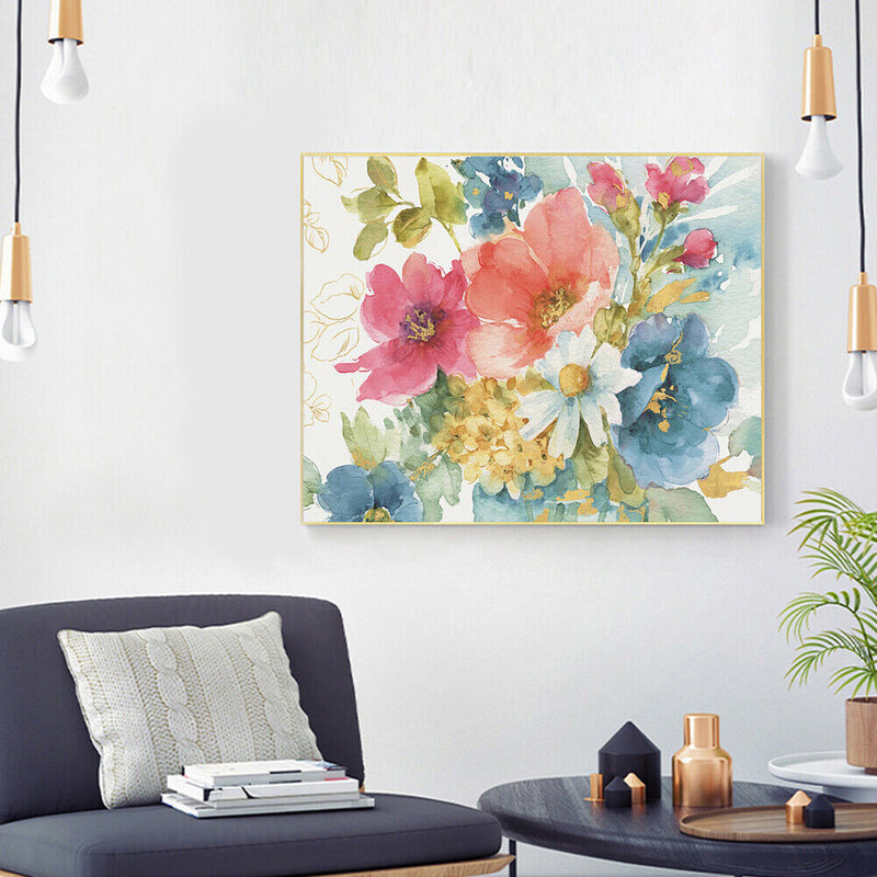 Multi-color Flower Oil Paint By Numbers DIY Frameless Drawing Picture for Adu