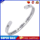 Adjustable Flat You Are Loved Engraved Bracelet Inspirational Art Hand Jewelry