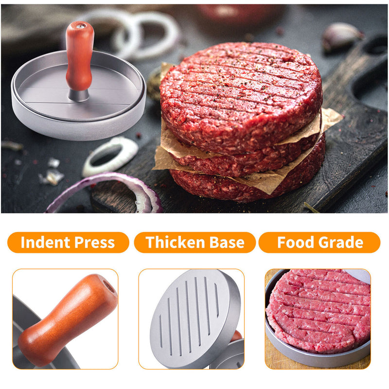 Burger Press 100 Patty Papers Set - Non-stick Hamburger Patty Maker Mold