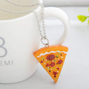 Sisters Best Friends Chain Necklace Pizza Slice Pendant Friendship Family
