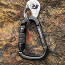 25KN Safety Auto Master Lock Carabiner Outdoor Rock Climbing Buckle (Black)