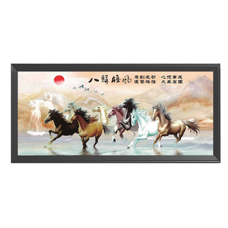 11CT Full Cross Stitch Horse to Success DIY Printed Wall Art Crafts Home Decor