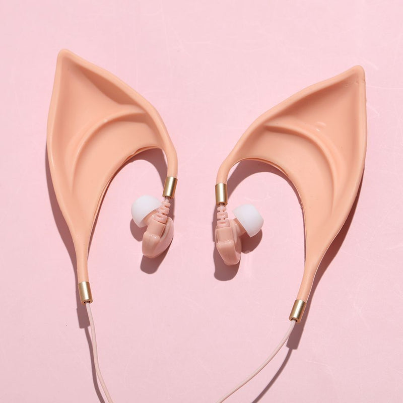 Elves Built In Mic Stereo Fairy Elf Ears Earphone In-Ear Headphone Earbuds