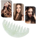 Meridian Jade Brush Gua Sha Scraping Stone Scalp Massager Jade Comb Treatment