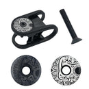 MTB Road Bike Stem Top Cap 28.6mm Tube Fork Headset Bowl Cover (Orange)