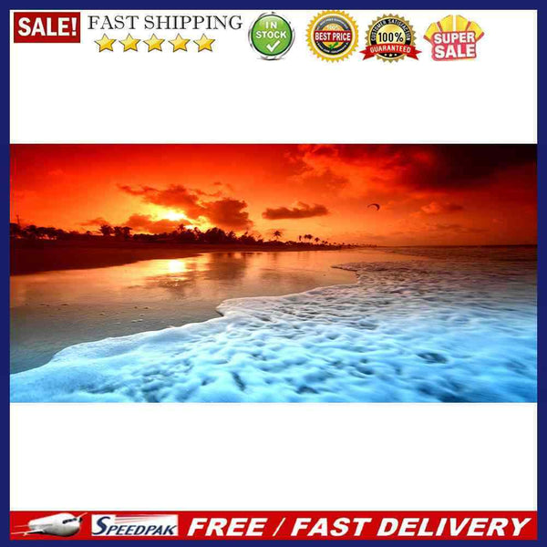 Sea Wave Diamond Painting 5D DIY Full Round Drill Mosaic Canvas Wall Art Pi