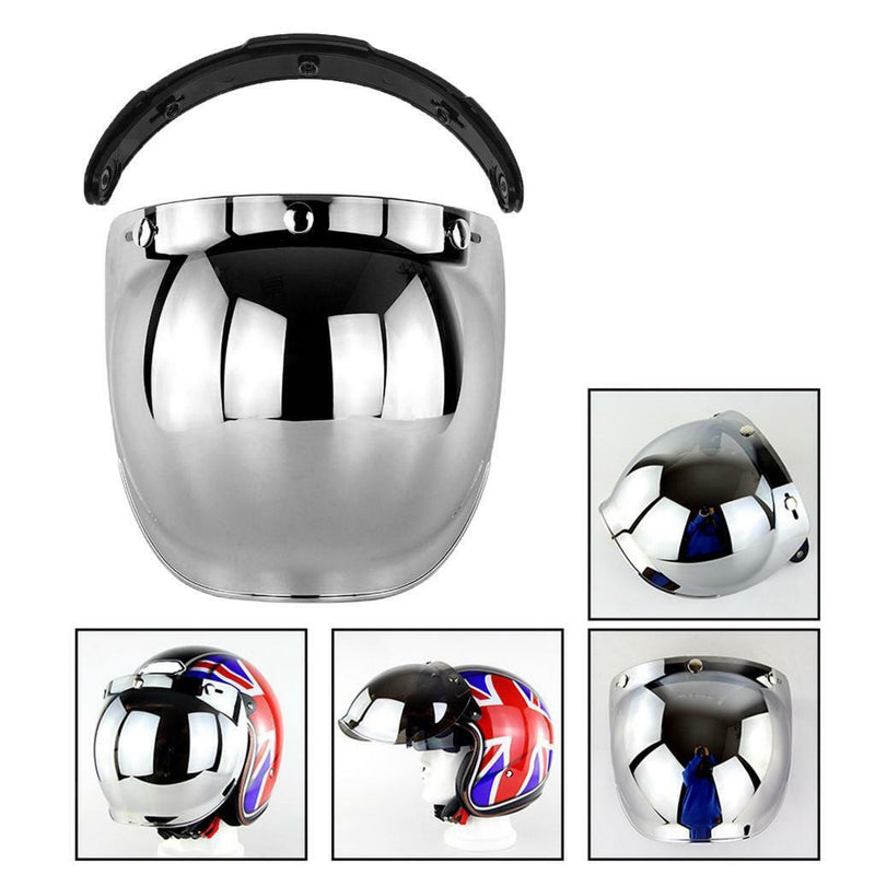 2x offenes Helmvisier Motorradhelm Blasenvisier PC Objektiv mit hoher Stärke