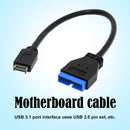 USB 3.1 Front Panel Header to USB 3.0 20Pin Extension Cable for ASUS Motherboard