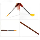 Paint Sable Hair Detail Drawing Acrylic Oil Painting Pen Nail Brushes