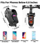 ROCKBROS  6.8" Phone Bicycle Bags Waterproof 1.7L Top Tube MTB Mountain Bike Bag