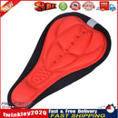 Bike Silicone Saddle Seat Cover Silica Gel Cushion Soft Pad Red Newly