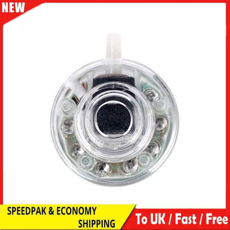 Fish Tank Oxygen Bubble Lamp LED USB Aquarium Submersible Gas Stone Chrom Light