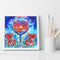 5D Wine Glass Sunset Diamond Painting Partial Special Shaped Wall Decor
