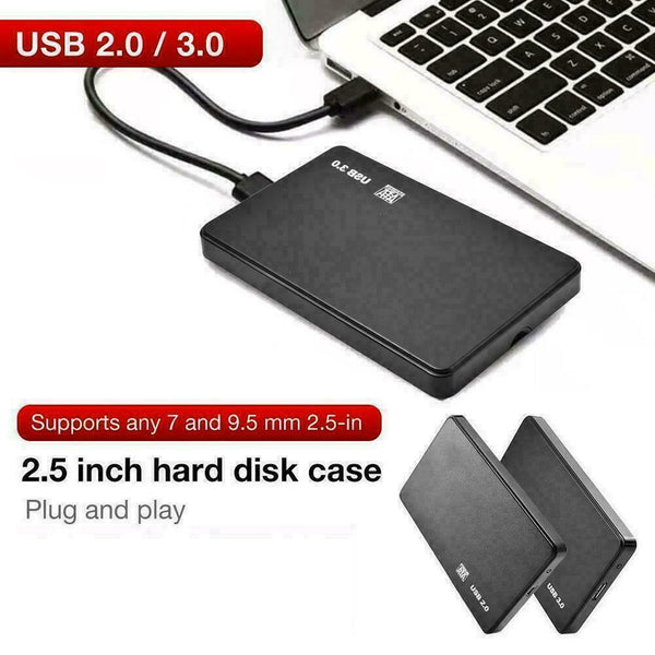 2.5 Inch HDD SSD Case Sata to USB 3.0Hard Drive Box Black Enclosure Adapte hot.