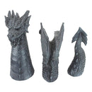 Gothic Dragon Statues Fantasy Animal Dragon Figures Garden Decor (2pcs)