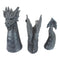 Gothic Dragon Statues Fantasy Animal Dragon Figures Garden Decor (2pcs)