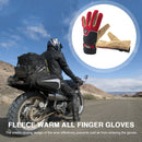 1 Pair Bike Cycling Full Finger Fleece Gloves Anti-Freeze Gloves (Men Red) Newly
