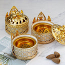Home Decor Arab Style Censer Holder Tower Metal Incense Burner Incense Burners
