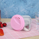 Wheel Shape Silicone Cup Lids Heat-resistant Dust-proof Bowl Cover (Pink) Newly