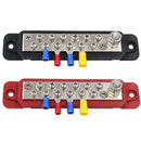 2pcs 12 Terminal Power Distribution Block Bus Bar with Covers + Ring Terminals