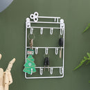 Modern Wall Mounted 11 Hangers Hooks Key Holder Coat Hat Storage Rack Home De
