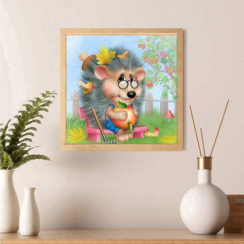 Diamond Painting Kit Hedgehog Full Round Rhinestone Wall Picture