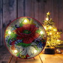 Special Shape Partial Drill Flowers Diamond Painting LED Night Light Xmas Decor