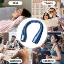 #A Portable Hanging Neck Fan Mute Cooler Twin Turbo Bladeless USB Rechargeable