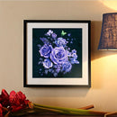 Rose 5D Diamond Painting Embroidery DIY Cross Stitch Home Decor Gift(Purple
