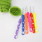 Crochet Hook Set Yarn Knitting Needles with Knit Gauge Scissors Sewing Tool