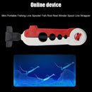 Portable Fishing Line Spooler Rod Winder Spool Line Wrapper (Red+White) Newly