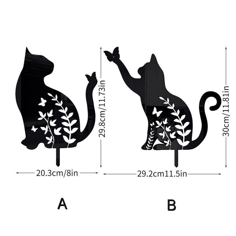 Acrylic Animal Stake Sign Fashion Appearance Yard Art Sculptures Yard Lawn