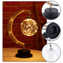 LED Moon Sepak Takraw Lamp Handmade Hemp Rope Wrought Iron Night Light Home