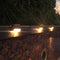 4x Solar Deck Step Wall Lights Stairs Fence Decor Lamps (Black/Warm Light) Newly
