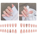 Crystal Jelly Gum Beauty Almond Ombre Ballerina False Nails Ballet Nail Tip