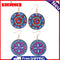 5D Rhinestone DIY Mandala Pattern Diamond Painting Fashion Earrings Girl Gifts