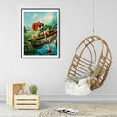 5D Diamond Painting Kit Animal Full Round Drill Rhinestone DIY Wall Art Craft