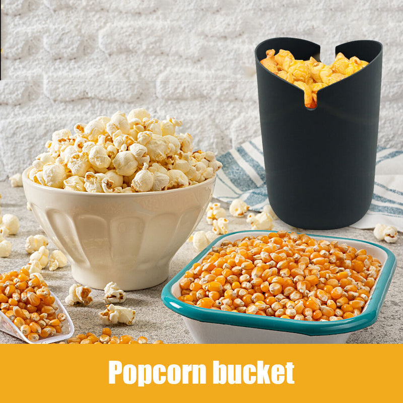 Foldable Popcorn Bowl Lightweight Food Grade Silicone for Outdoor Hiking Camping