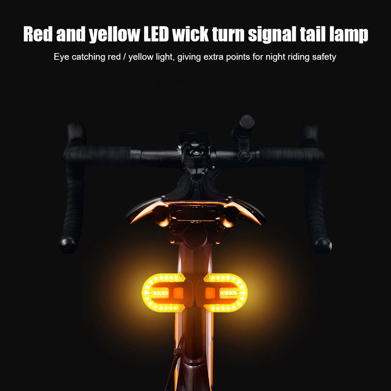 3 in 1 LED Remote Control Turn Signal Taillight Waterproof MTB Bike Rear La