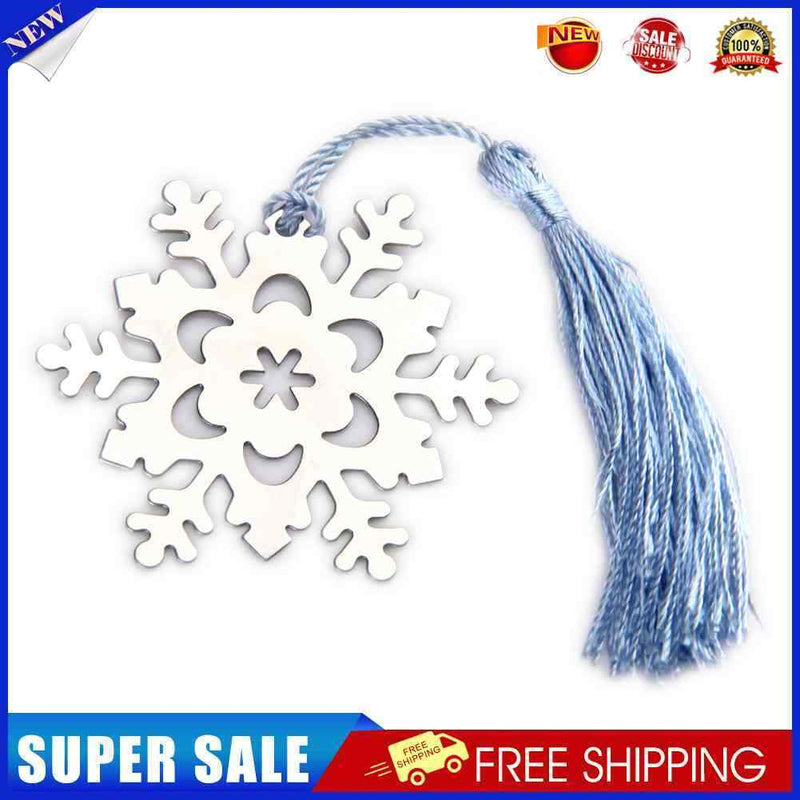 Snowflake Shape Tassel Bookmark Wedding Favor Bridal Shower Bridesmaid Gift